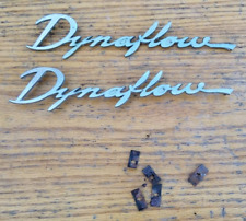 DYNAFLOW Script Emblems Quarter Trim 1949 Buick 48 49 1947 1948 1950 picture