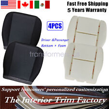 For 2007-2014 Chevy Silverado Front Bottom Cloth Seat Cover / Foam Cushion Black picture