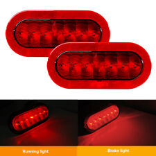 2PC 12V 7.8inch LED Oval Marker Clearance Side Lights Trailer Truck Lorry RV Car picture