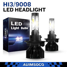 2Pcs H13 9008 LED Headlight Bulbs Kit High Low Beam 10000K Super Bright White picture