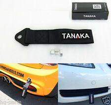 TANAKA HIGH STRENGTH UNIVERSAL BLACK RACING SPORTS TOW STRAP TOW HOOK picture