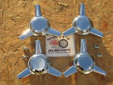 Triple Chrome Plated Zinc 3 Bar Straight  Spinner Set of 4 JC5008 picture