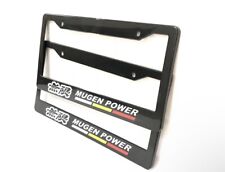  x2 MUGEN POWER Racing License Plate Frame For All Honda Model Universal Fitment picture