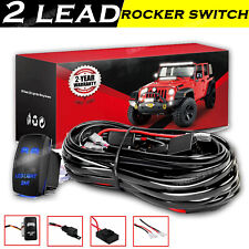 12V 40A  LED Light Bar Wiring Harness Kit Fuse Relay Rocker Switch Kit Off road picture