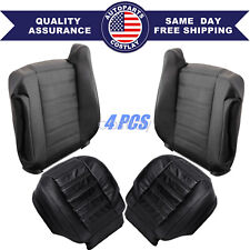 Fits 2003-2007 Hummer H2 Driver & Passenger Bottom-Top Seat Cover Black picture