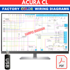 2003 Acura CL  3.2L Complete Color Electrical Wiring Diagram Manual USB picture