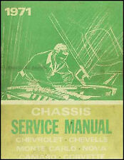 ORIGINAL 1971 Chevy Car Service Manual Dealer Factory Repair Shop Book OEM picture