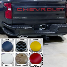 Red Raised Tailgate Plastic Letters Inserts Chevrolet Silverado 2019-2024 picture