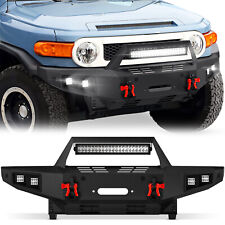 Front Bumper for 2007-2014 1st Gen Toyota FJ Cruiser with Winch Plate LED Lights picture