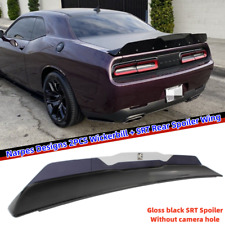 FOR 2008-2022 DODGE CHALLENGER NPDESIGNS 2PC WICKERBILL SRT SPOILER WING LIP picture