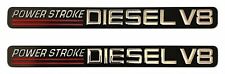 (2) FORD POWERSTROKE DIESEL V8 DECALS EMBLEMS 1999-2004 F250 F350 SD 7.3L 7.3 picture