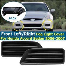 For 06-07 Honda Accord Sedan Fog Light Lamp Cover Cap Black LH RH Set of 1 Pair picture