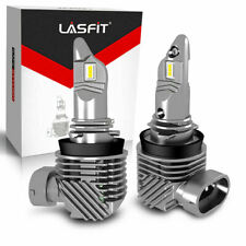 LASFIT H11 LED Headlight Bulb Low Beam Fanless 6000K Pure White Free Return 2pcs picture