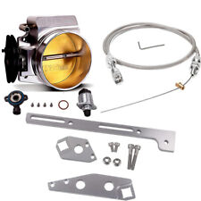 102mm 4 Bolt Throttle Body W/ TPS IAC+Throttle Cable For GM Gen III LS1 LS2 LS6 picture