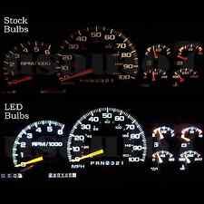 95-98 Chevy C1500 K1500 Truck Dash Instrumnet Cluster Gauge White LED LIGHTS KIT picture