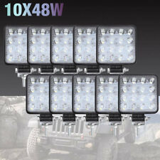 10x 48w Work Lights CREE Spot Flood LED Bar 4WD 12V 24V Reverse Driving Lamp  picture