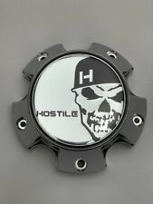 Hostile Special Edition Skull Logo Chrome Wheel Center Cap C-8016-C HC-5003 picture