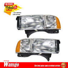 Halogen Headlights Chrome For 1994-02 Dodge Ram 1500 2500 3500 Right+Left Side picture