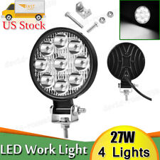 4X 27W Round LED Work Light Pods SPOT Lights For Truck Off Road Tractor 12V 24V picture