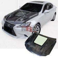 for 2006-2013 IS250 IS350 Lexus IS DT style vented Carbon Fiber Hood - Glass Top picture
