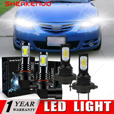 For Mazda 3 2004-2008 2009 4X High/Low Beam LED Headlight Bulbs 6000K Combo Kit picture