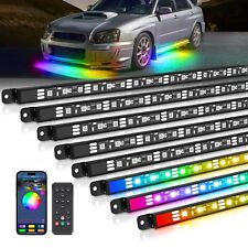 MICTUNING N8 Car Underglow Light Bar for RV，Chasing Color RGBW LED Wireless App picture