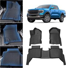 3D TPE All Weather Floor Mats For 2019-2022 Ford Ranger SuperCrew Cab picture