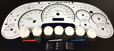 Chevy GMC Truck Overlay White Face 7 Gauge Cluster Upgrade Kit 03 04 05 picture