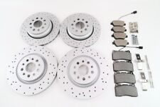 Maserati Ghibli Base front rear brake pads & drilled upgraded rotors picture