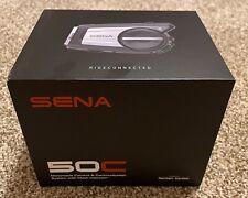NEW SENA 50C MOTORCYCLE HELMET 4K CAMERA AND COMMUNICATION HEADSET SYSTEM 50C-01 picture