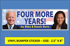 JOE BIDEN / KAMALA HARRIS BUMPER STICKER- 4 MORE YEARS TRUMP LOSER TRUMP PRISON picture