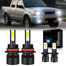 For Nissan Frontier 2001 2002 6000K LED Headlights + Fog Lights Bulbs combo 4pcs picture