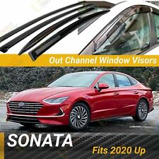 For Hyundai Sonata 2020- 2024 Window Visors Vent Sun Rain Guards Wind Deflectors picture