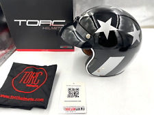 TORC T-50 3/4 Retro Motorcycle Helmet Captain X Size XL - T5005CAP25 picture