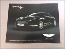 2008 Aston Martin DBS James Bond Quantum of Solace 1-page Sales Brochure picture