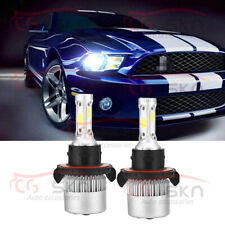 For 05-2012 FORD Mustang GT - 2X 6000K White 9008 LED Headlight Kit Hi/Lo Bulbs picture