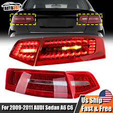 4pcs LH+RH Inner+Outer LED Tail Lights Rear Lamp For Audi A6 C6 Sedan 2009 10 11 picture