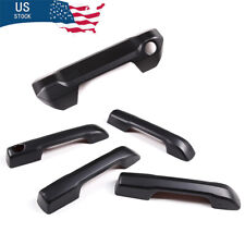 5PCS Matte Black Exterior Side & Rear Door Handle Cover For Toyot-a Tundra 2022 picture