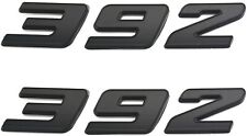 2pcs 392 Emblem Badge Decal 3D Logo Nameplate Matte Black picture