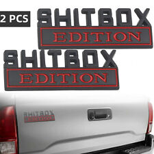 SHITBOX EDITION  2pcs  Emblem Decal Badge Stickers for GM GMC Chevy Car Truck 3D picture