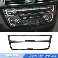 For BMW M3 M4 2014-2018 Car CD AC Console Control Panel Carbon Fiber Trim Cover picture
