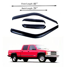 Fits for 1988-1999 Chevrolet & GMC C/K1500-C/K3500 Extended Cab Window Deflector picture