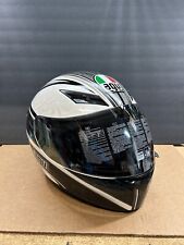 AGV K3 Black/White Full Face Helmet  - Very Good Condition (Small) picture