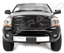 Front Gloss Black Big Horn Grille+Replacement Shell for 06-09 Dodge RAM 2500+350 picture