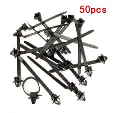 50 X Nylon Cable Tie Fastener Clips Car Loom Hose Clamp Fastening Zip Strap CYX picture