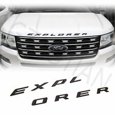 Matte Black Hood Emblem Rear Letters Sport Logo For 2011-2020 Ford Explorer US picture
