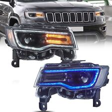 For 2014-22 Jeep Grand Cherokee VLAND Projector FULL LED Headlights DRL Start-up picture