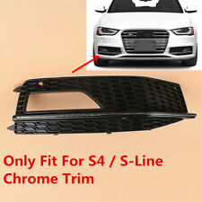For AUDI S4 2013-2016 S-Line Front Right Side Fog Light Cover Grille Chrome Trim picture