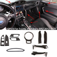 ABS Carbon Fiber Interior Full Trim Set For Toyota GT86 Subaru BRZ 12-20 picture