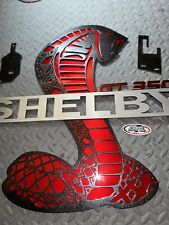 Shelby GT350  Mustang Hood Prop  CANDY RED&BLACK Powder Coated, Detachable Prop picture